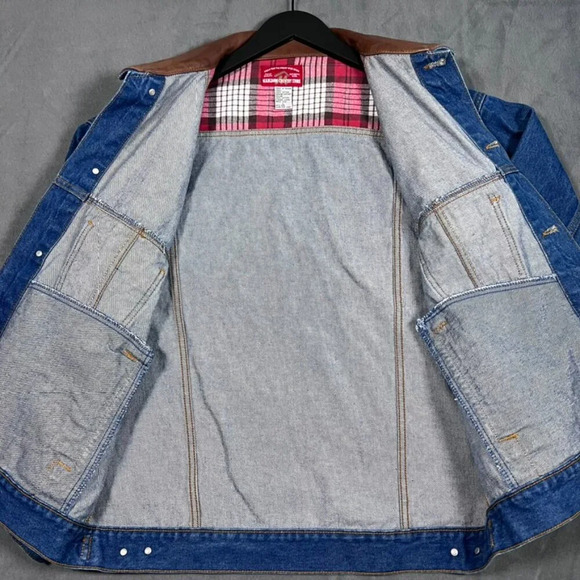 Vintage 90s Marlboro Country Denim Jacket Large Like New - Picture 3 of 6